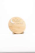 Placa ¡Hello World 3D!-Blanco