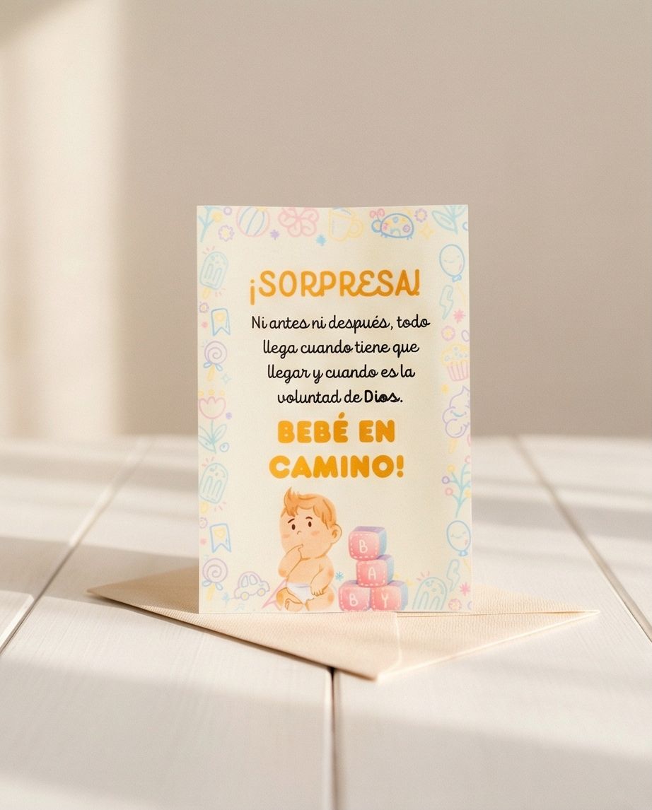 Tarjetas Anuncio "Bebe en camino"